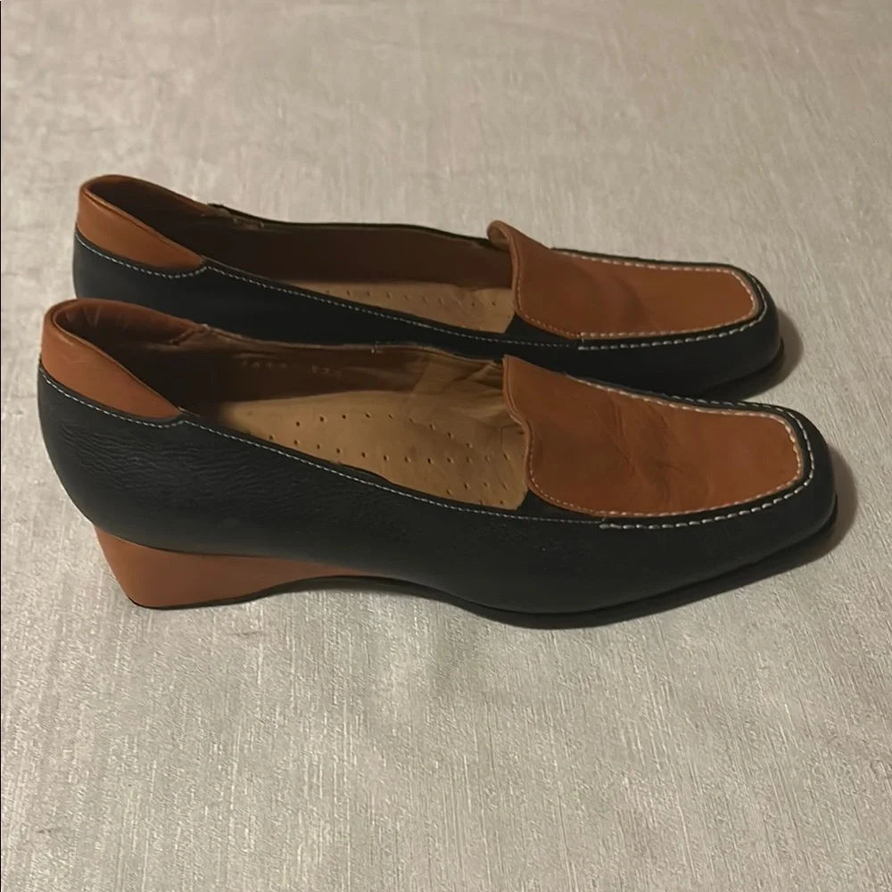 Giorgio Famponi Black and Brown Loafers - Picture 4 of 6